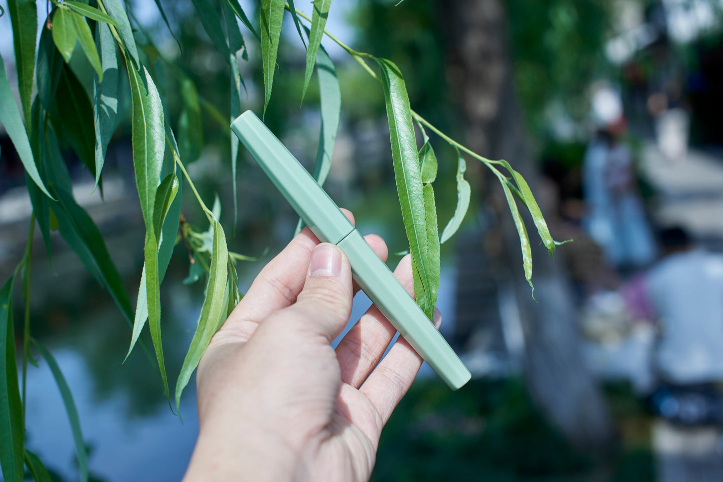 Ebonite Green Urushi Lacquer Octagonal Fountain Pen Barrel, compatible with Sailor 1911L/Progear nibs.(with flaws)