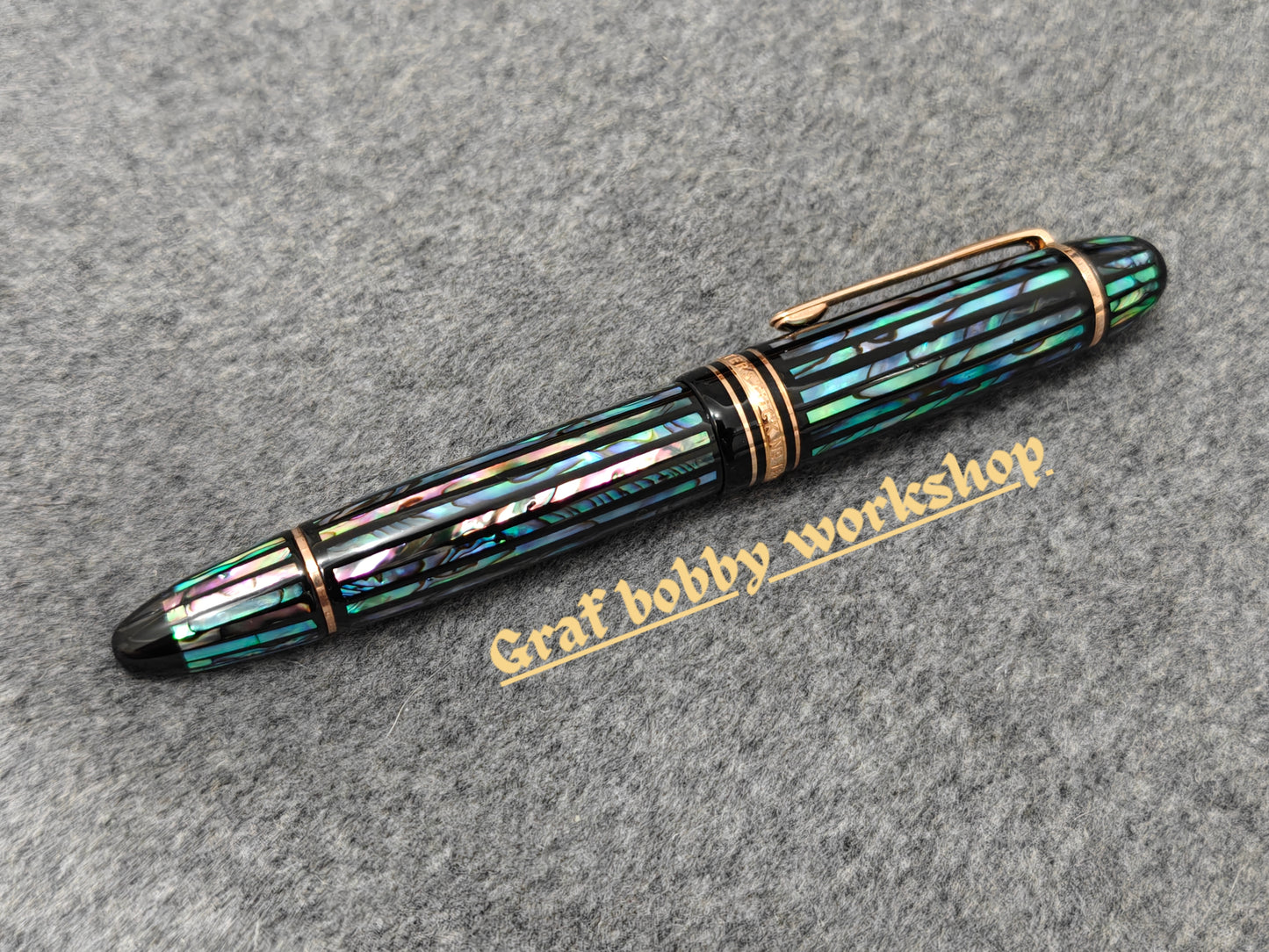 MB 149/146 Black Lacquer Raden Paua Shell