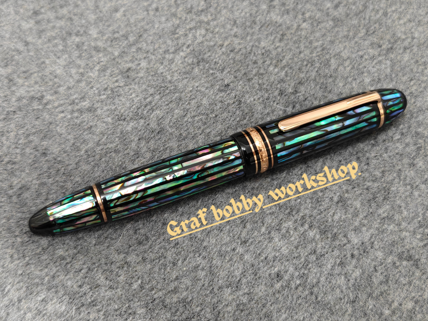 MB 149/146 Black Lacquer Raden Paua Shell