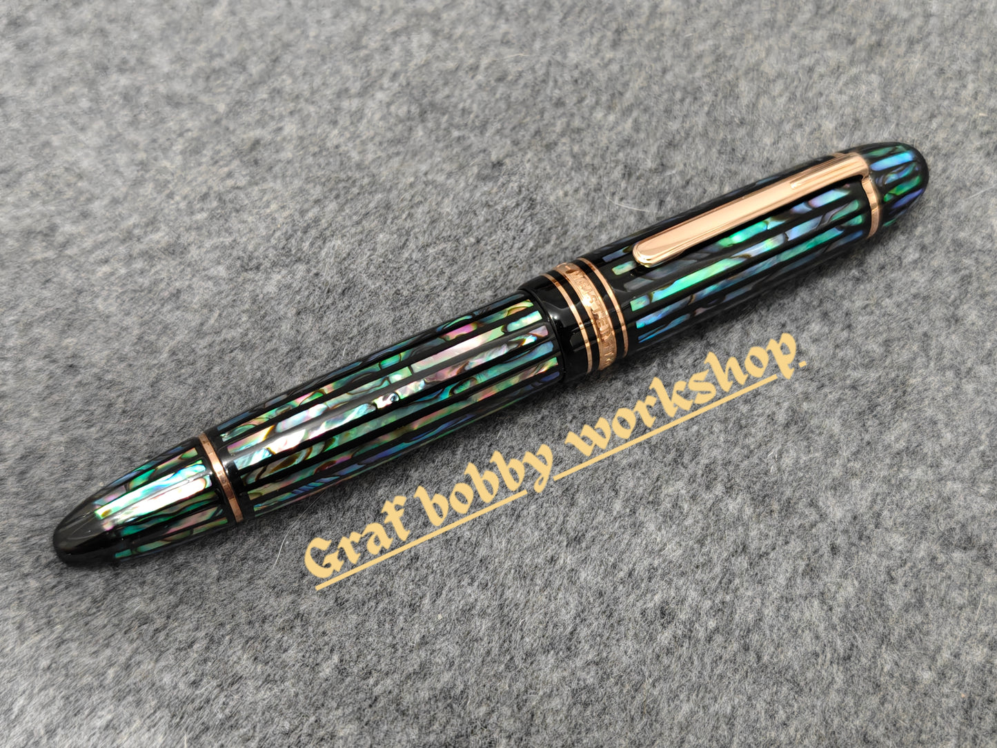 MB 149/146 Black Lacquer Raden Paua Shell
