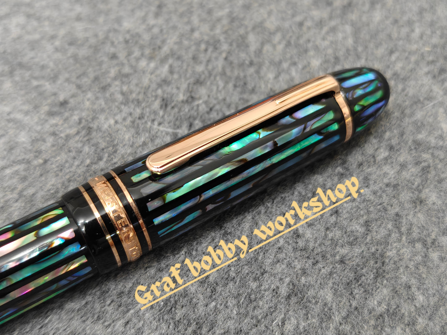 MB 149/146 Black Lacquer Raden Paua Shell