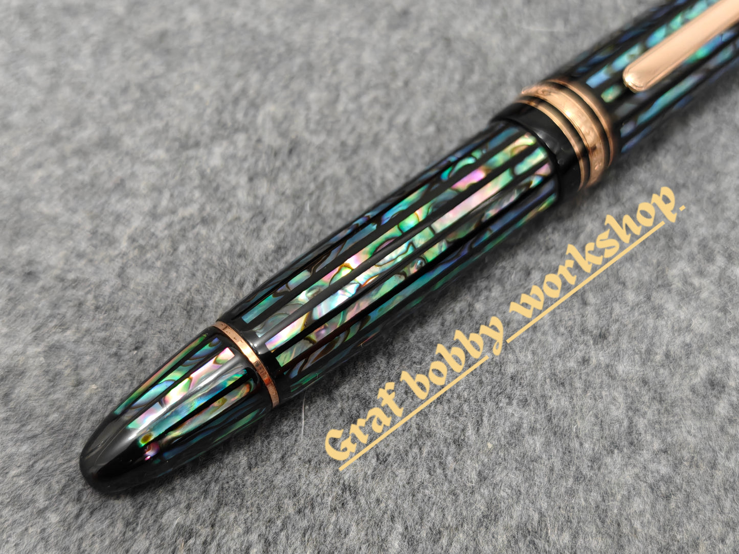 MB 149/146 Black Lacquer Raden Paua Shell