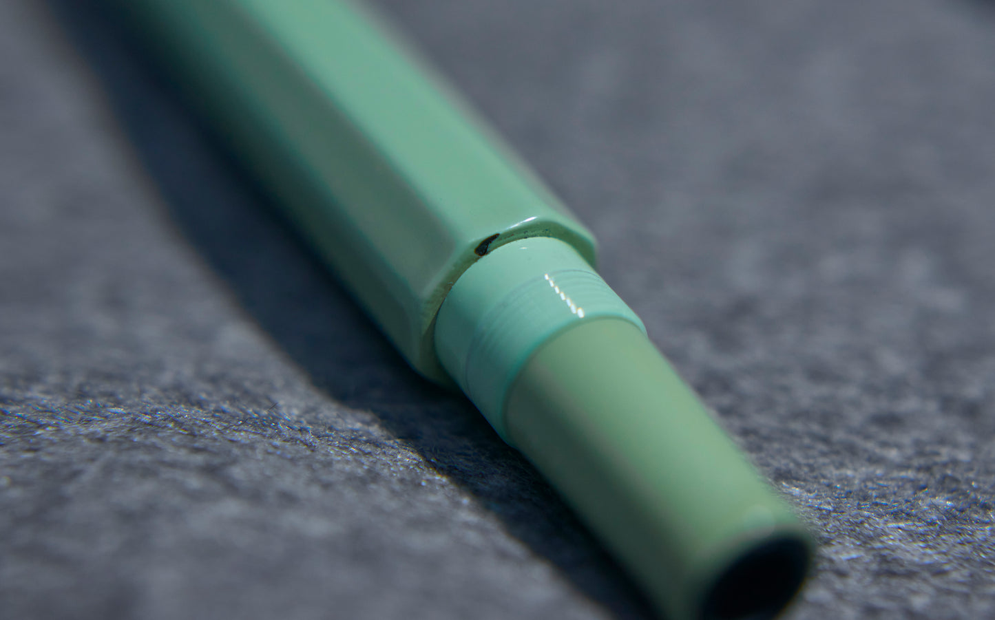 Ebonite Green Urushi Lacquer Octagonal Fountain Pen Barrel, compatible with Sailor 1911L/Progear nibs.(with flaws)