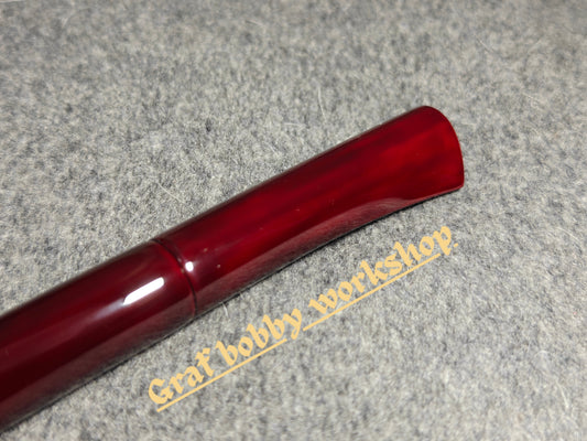 Ebonite/Ebony Aka-Tamenuri Dorsal Fin Fountain Pen Barrel